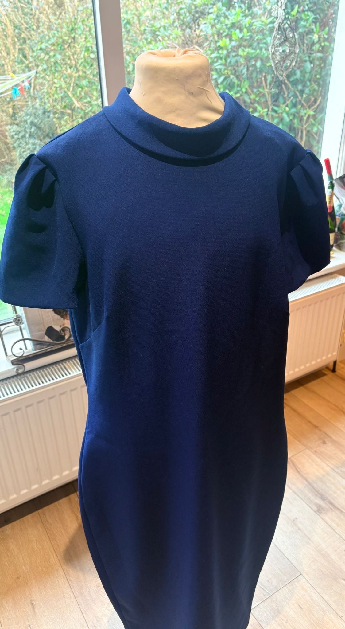 Badgley Mischka Blue Dress Size 14/16