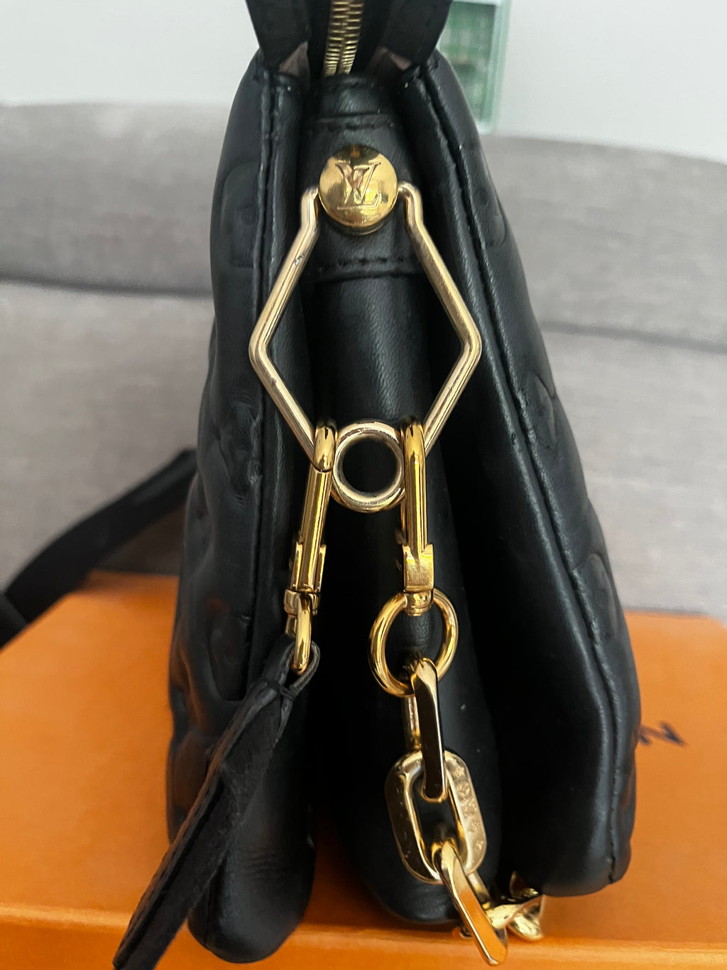 Louis Vuitton Black Coussin Bag