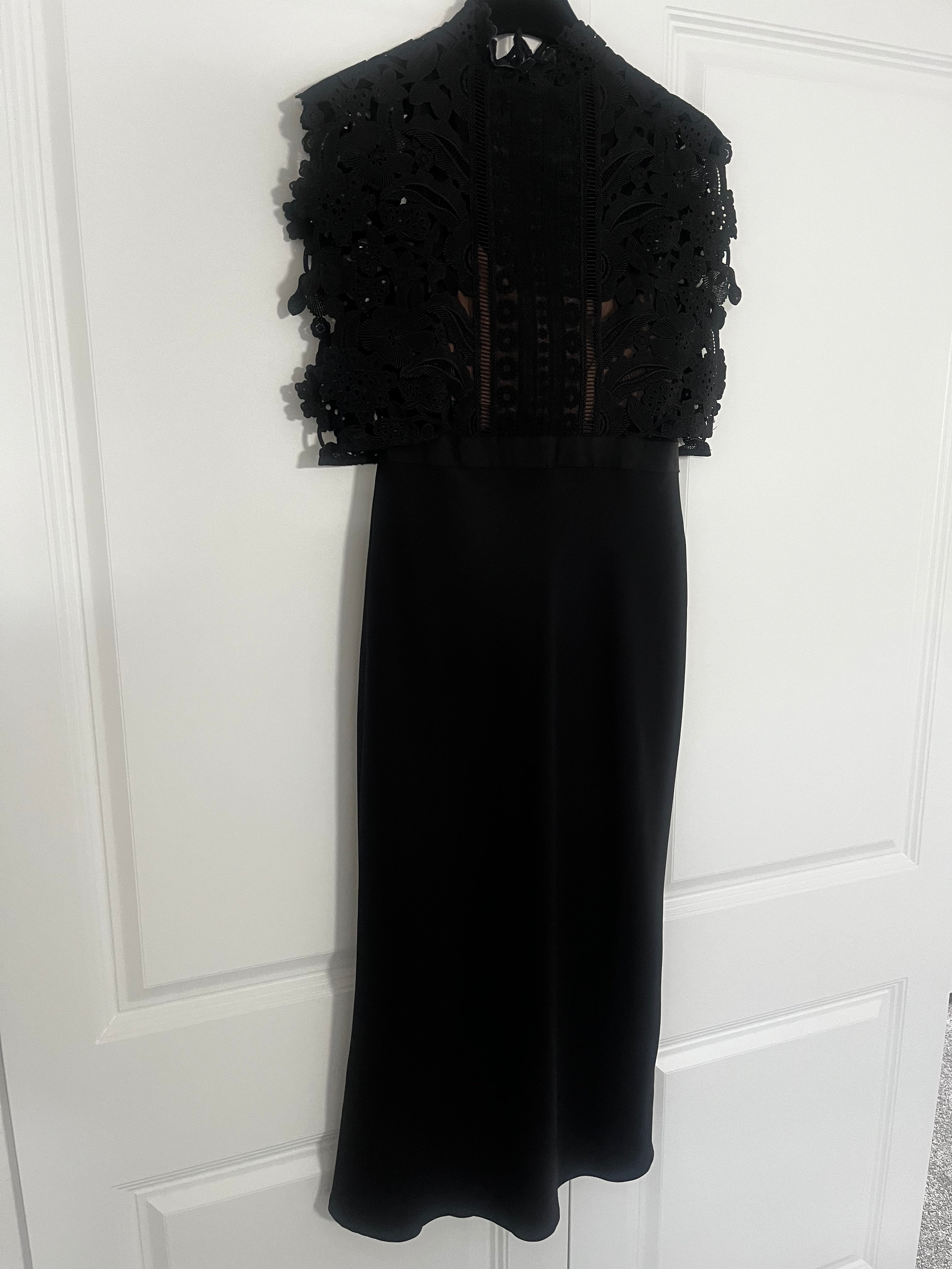 Self Portrait Black Dress Size 10