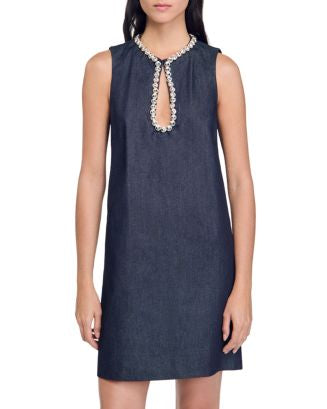 Sandro Denim Dress Size 38