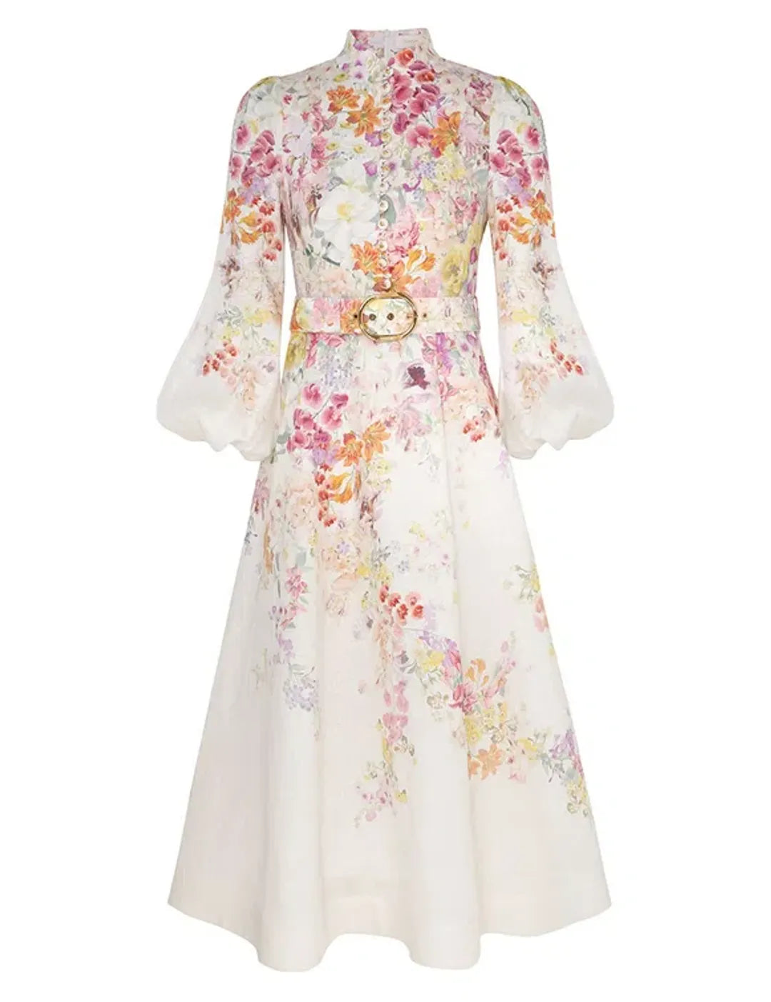 Zimmermann Floral Linen Dress Size 1