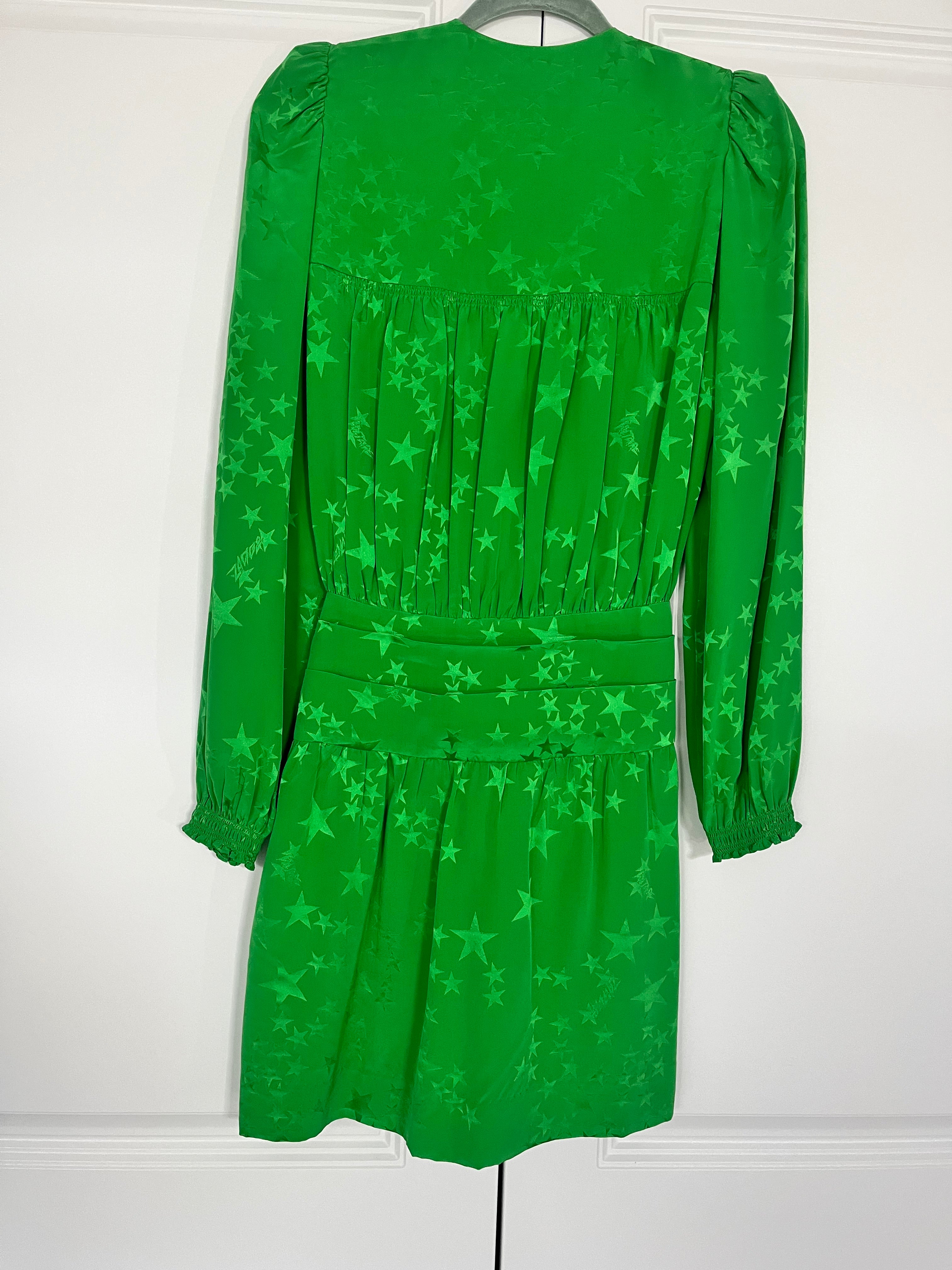 Zadig & Voltaire Green Silk Dress Size S
