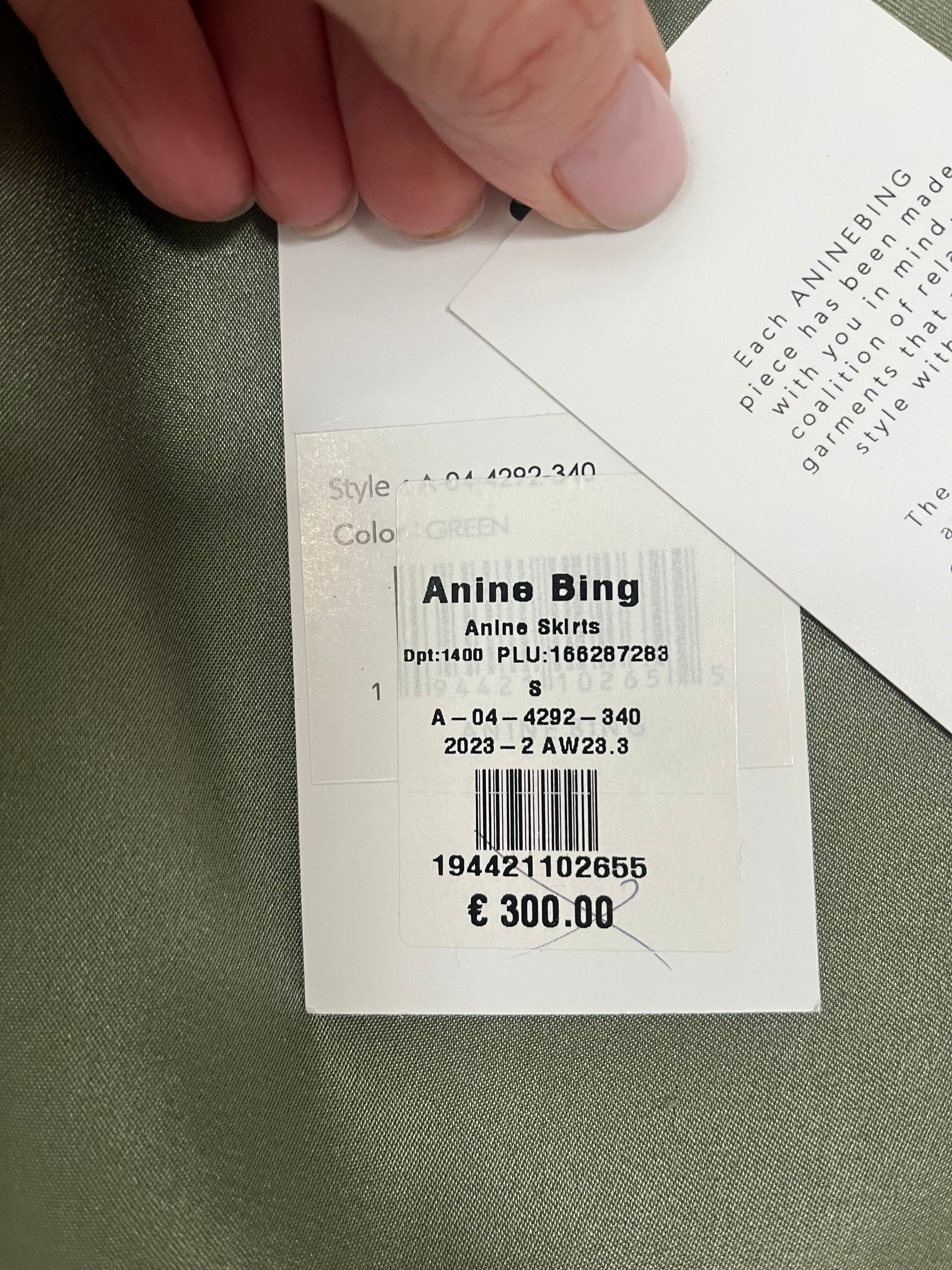Anine Bing Silk Skirt Size S