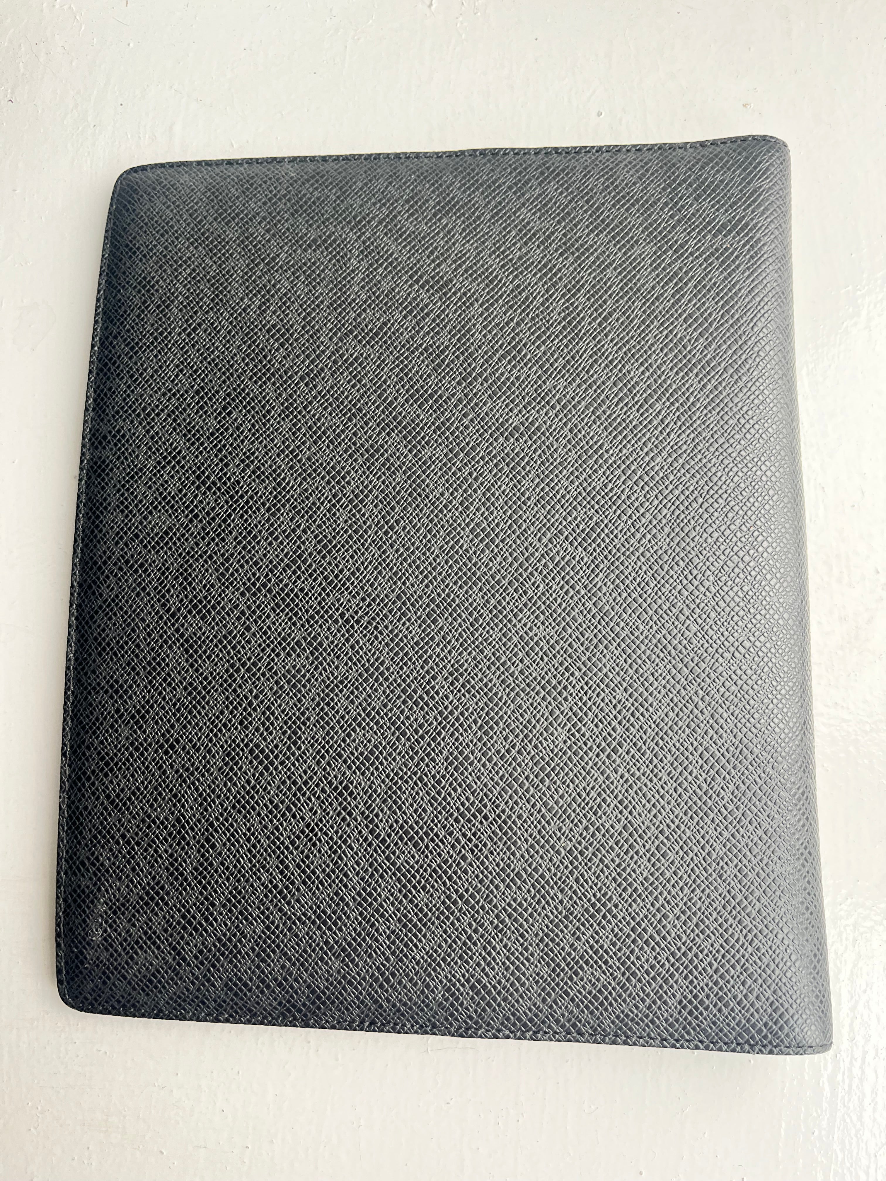 Louis Vuitton Black Epi Leather Agenda