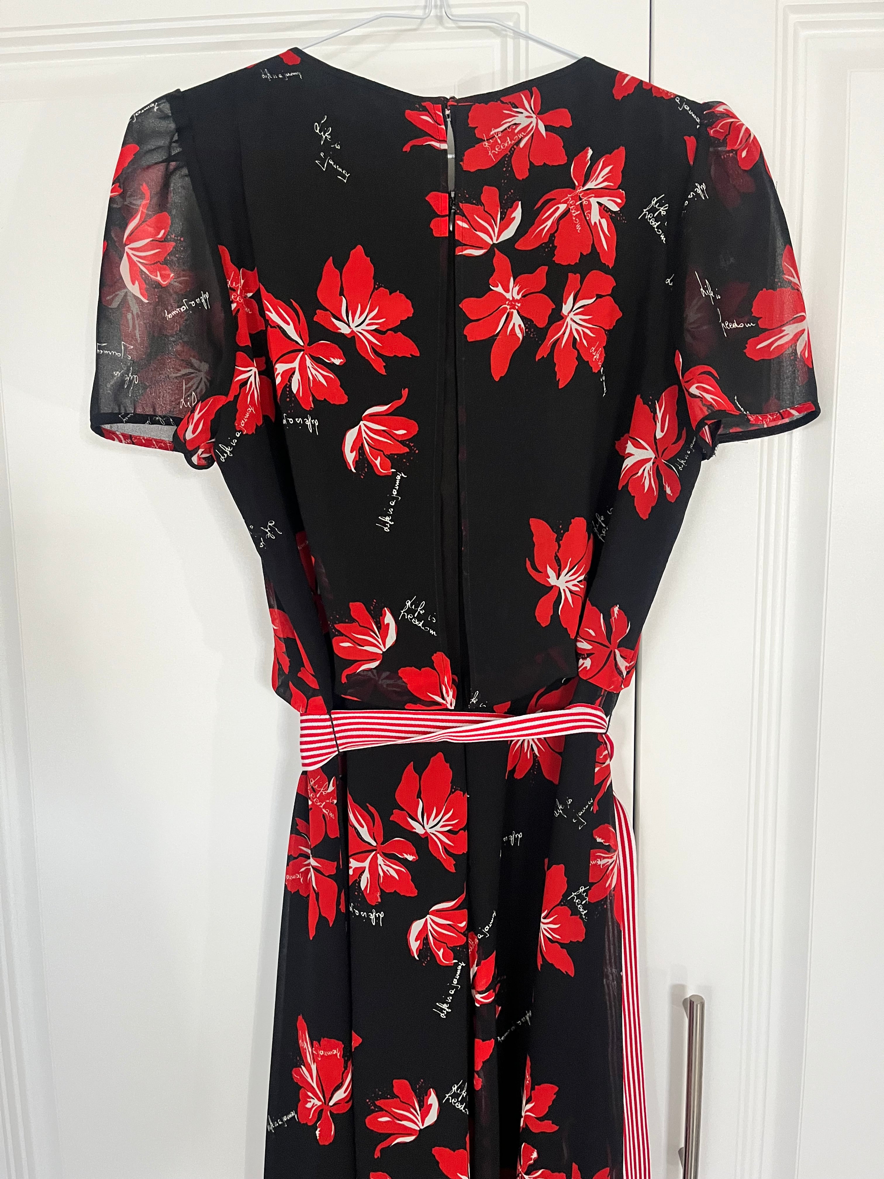 Marella Floral Midi Dress Size 8
