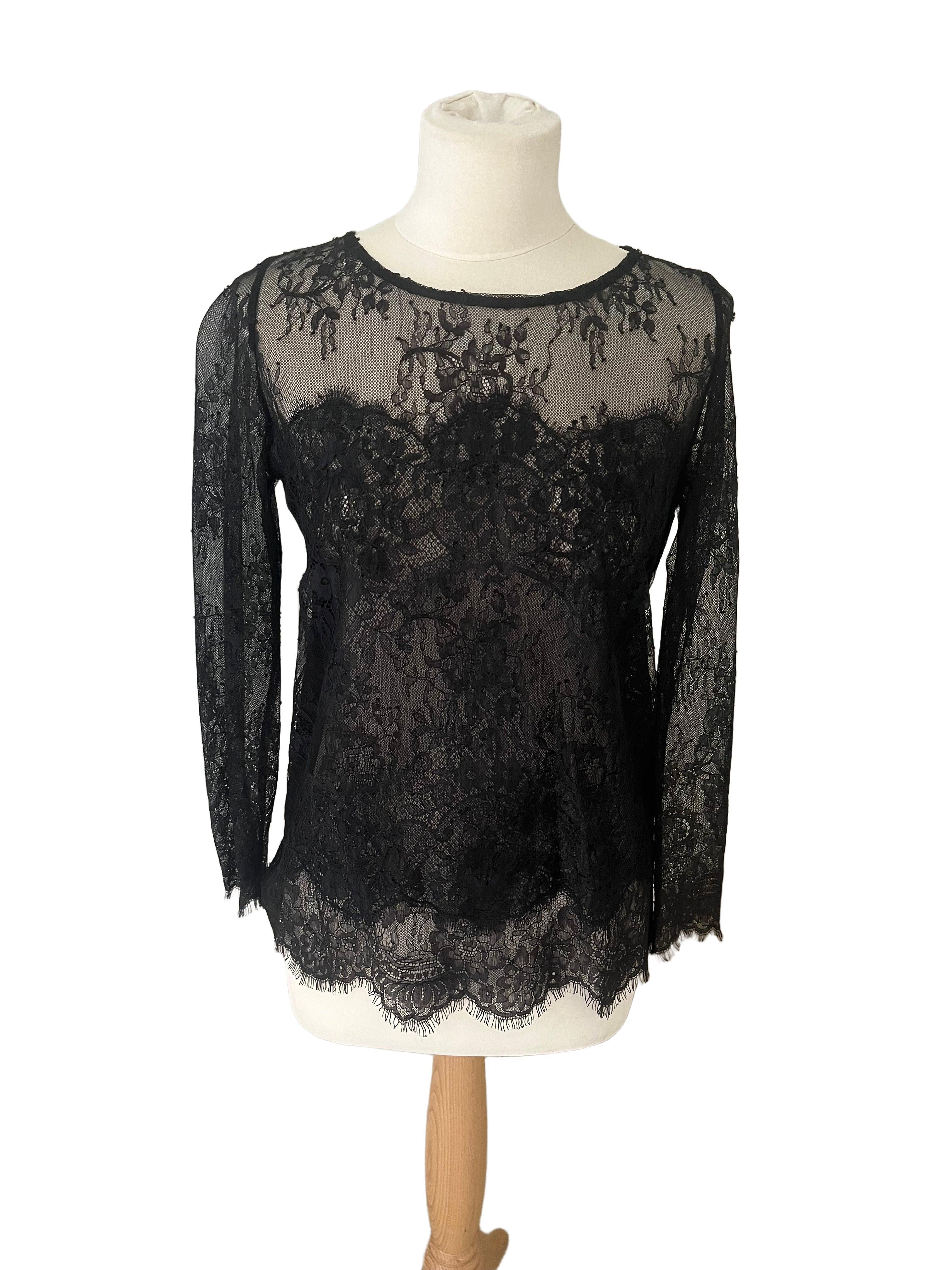 The Kooples Lace Top Size M