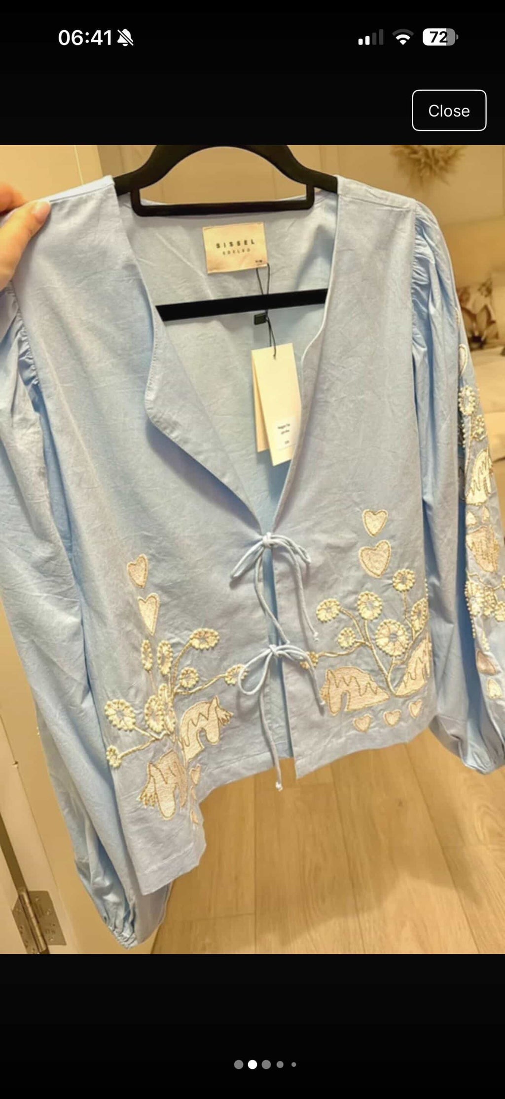 Sissel Light Blue Top Size S/M