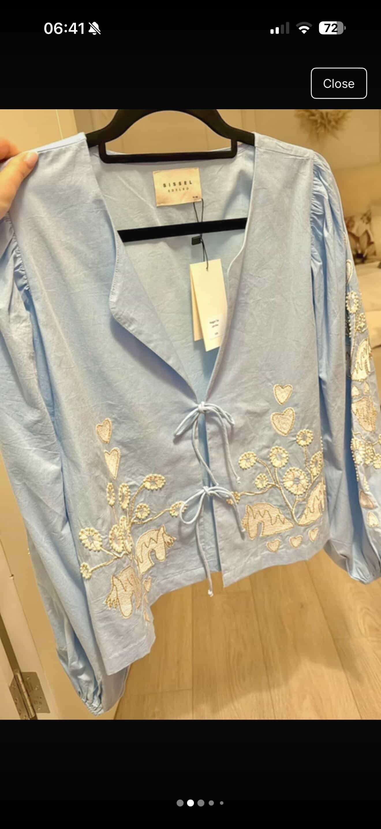 Sissel Light Blue Top Size S/M