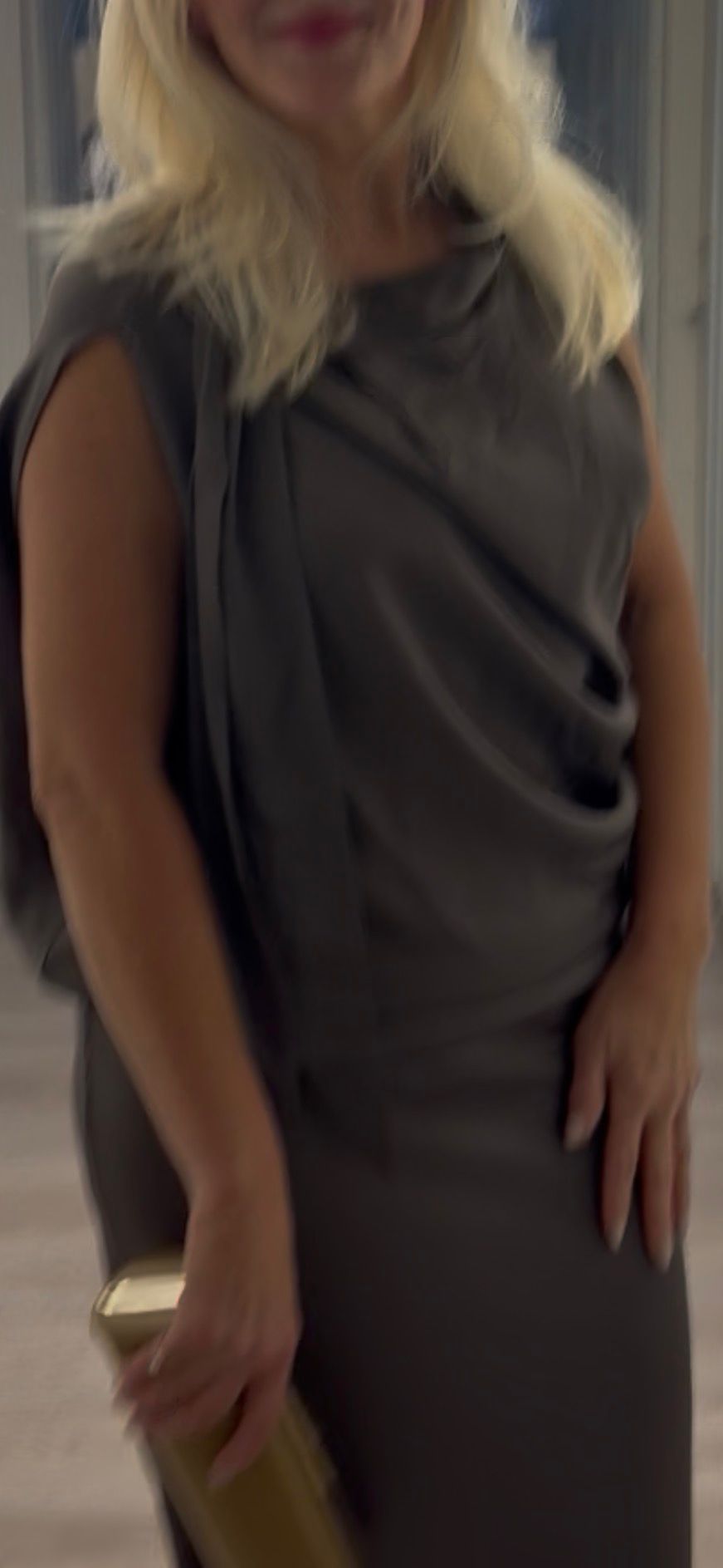 Roisin Linnane ‘Magda’ Shine Dress Size 4 (14/16)