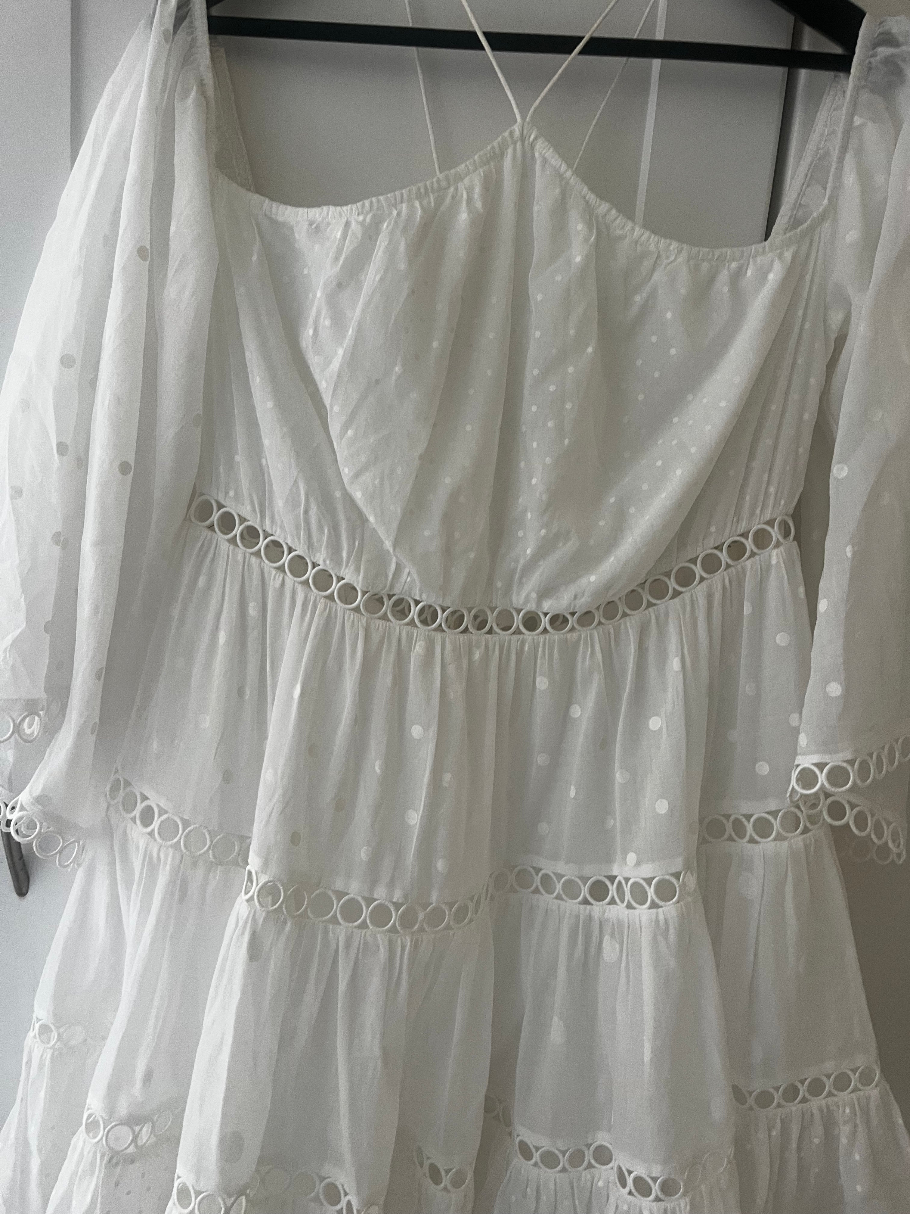 Zimmermann White Dress Size 2 (10/12)