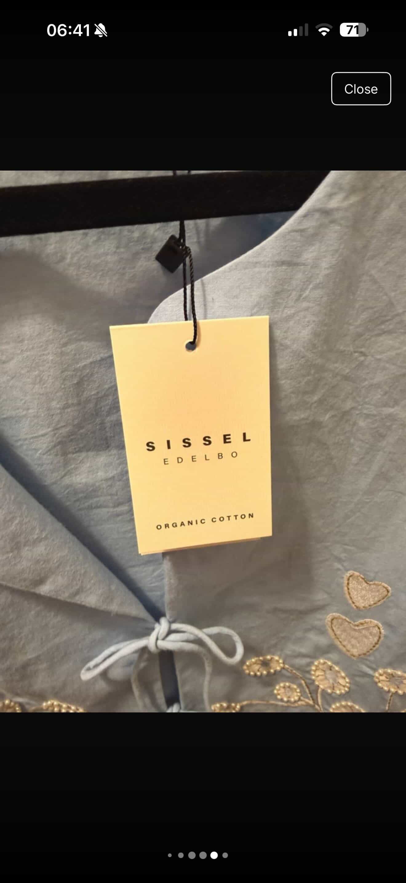 Sissel Light Blue Top Size S/M