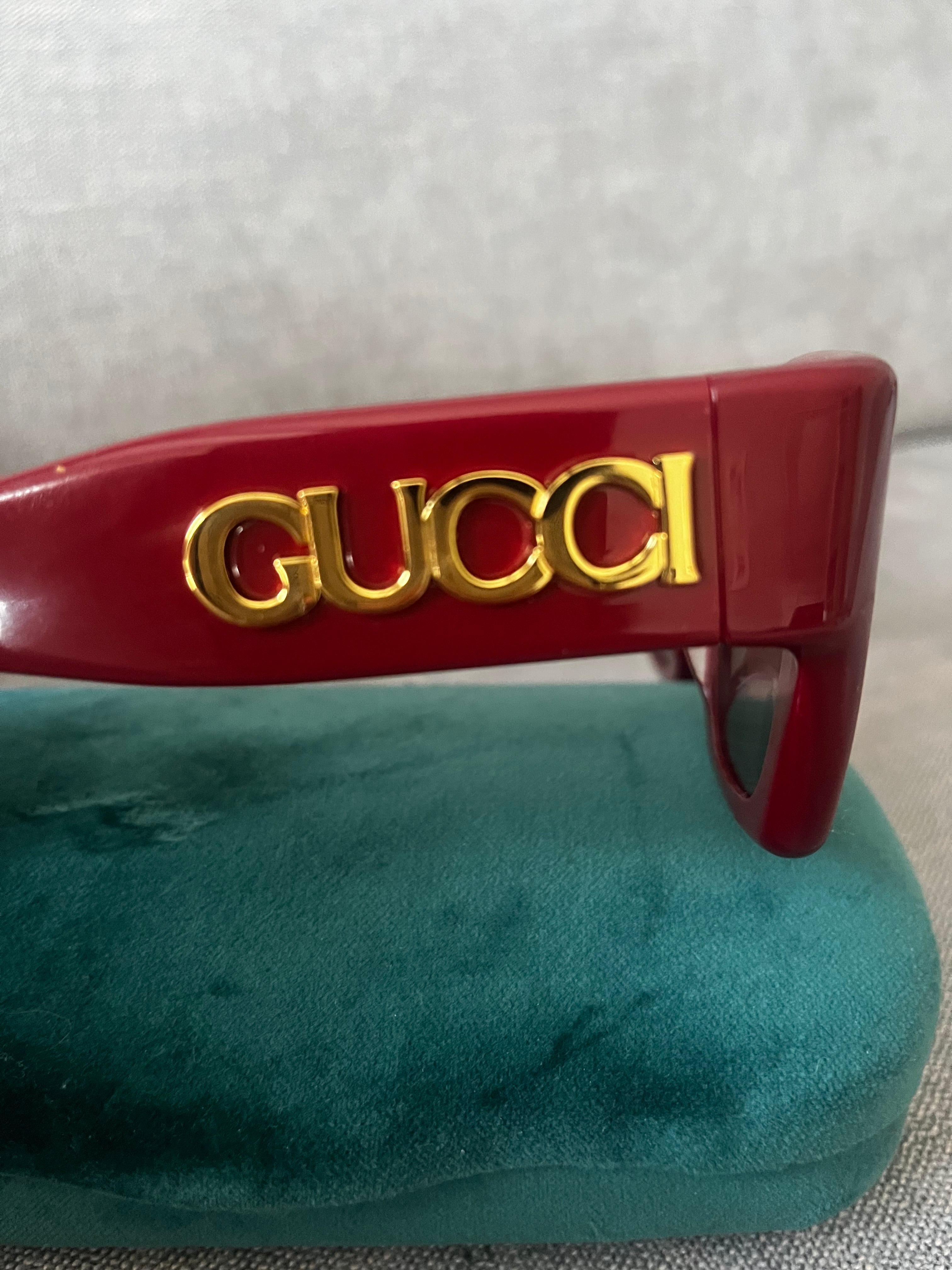 Gucci Bordeaux Red Sunglasses