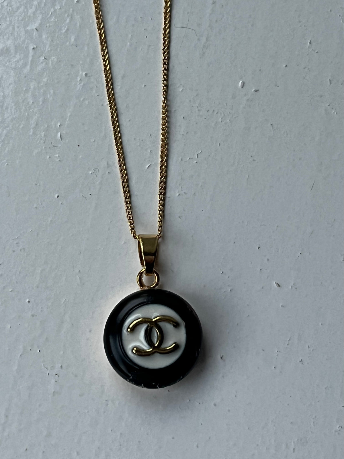 Repurposed Chanel Button Necklace