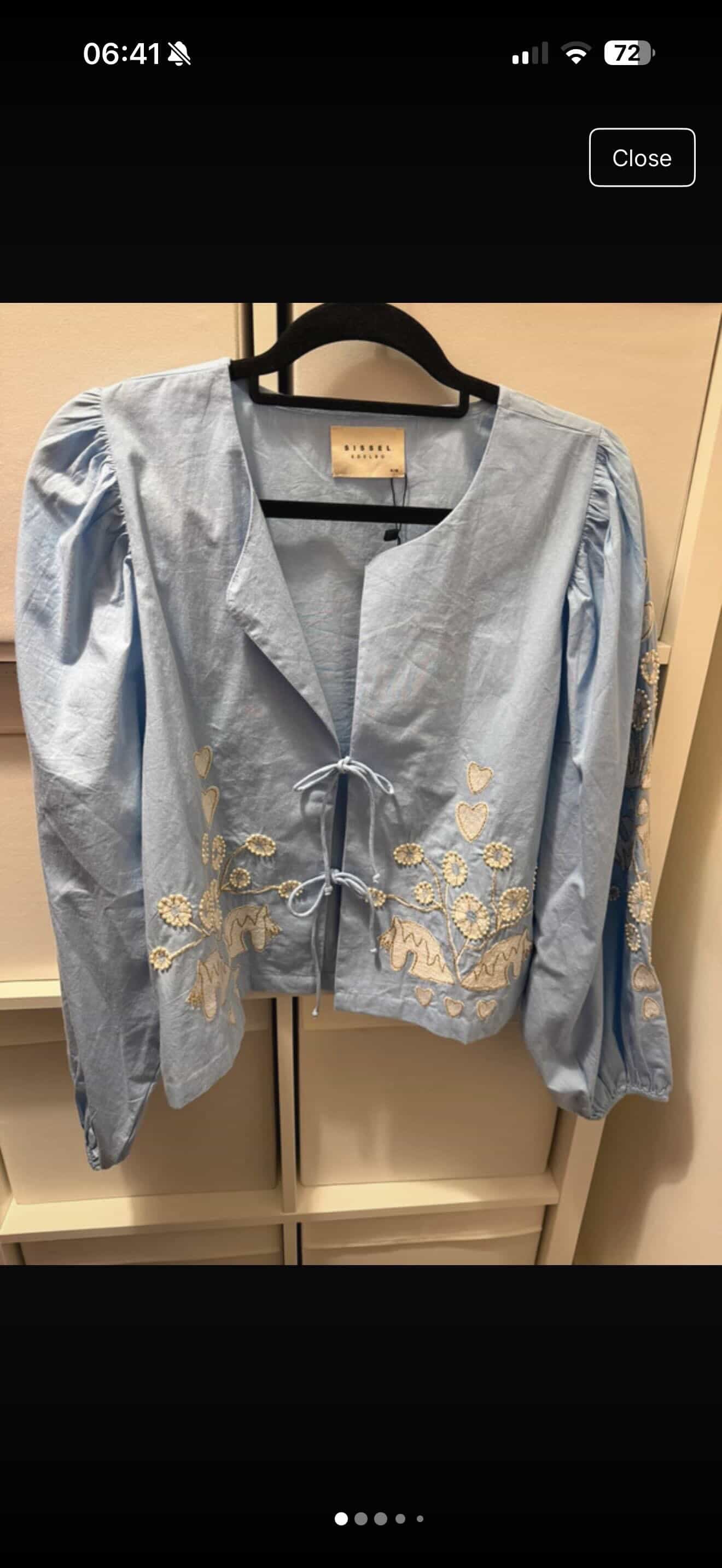 Sissel Light Blue Top Size S/M