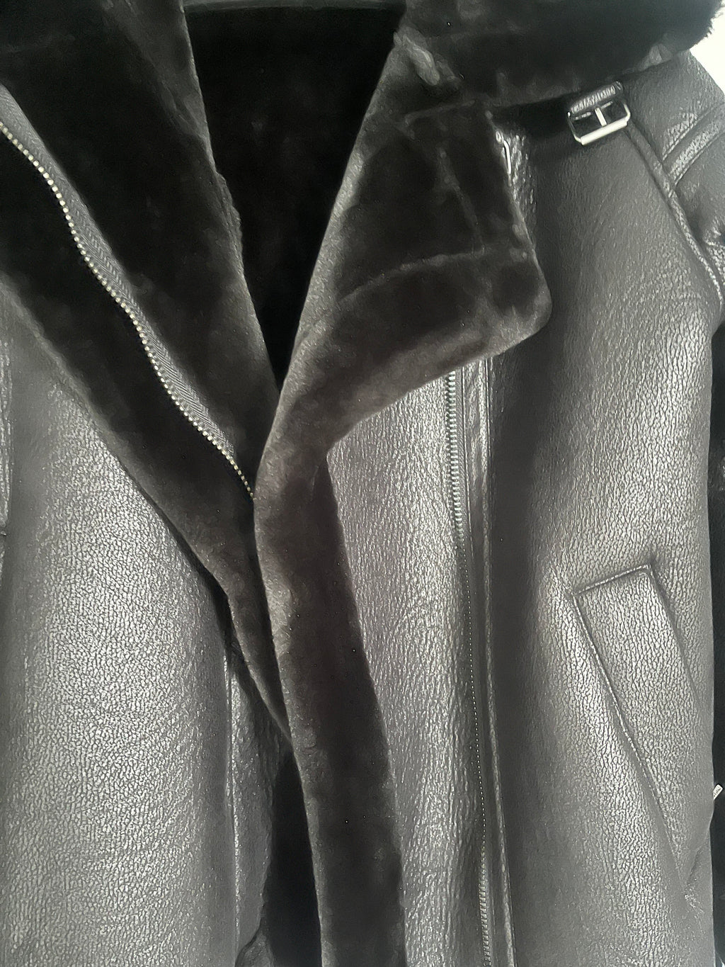 Whistles Black Flying Jacket Size S