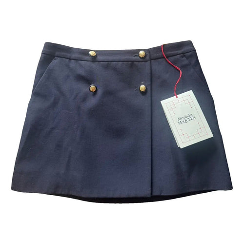 Alexander McQueen Navy Mini Skirt Size 12