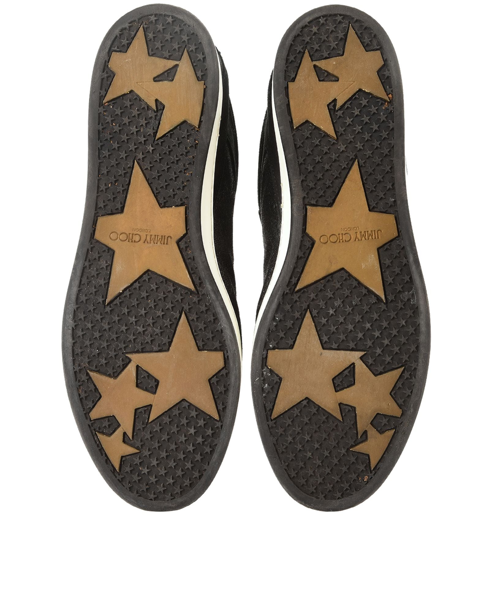 Jimmy Choo Black Suede ‘Miami’ Trainers Size 39