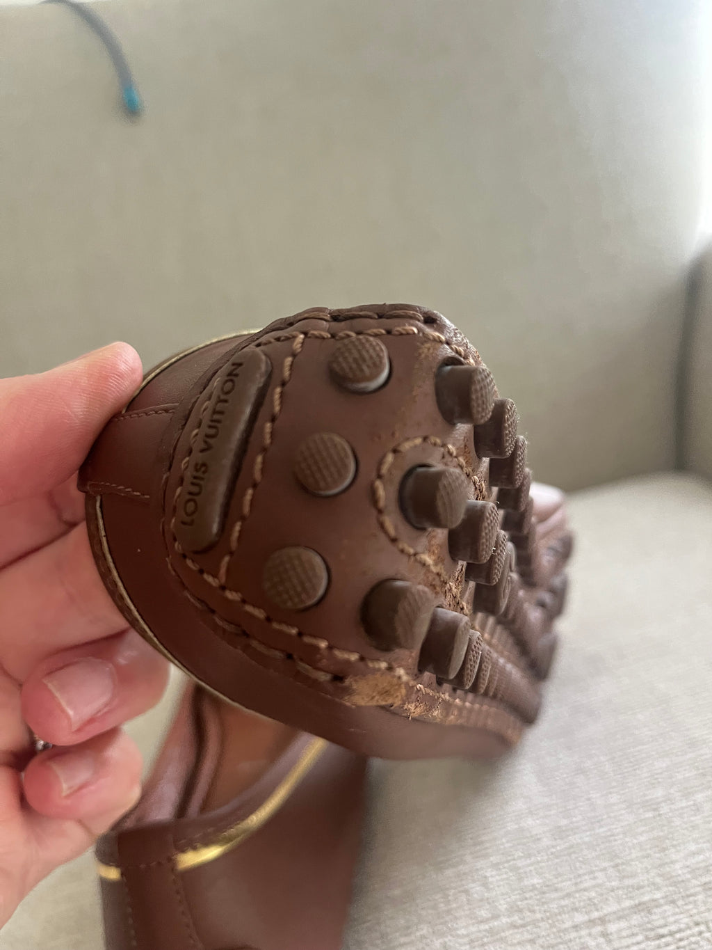 Louis Vuitton Moccasin Shoes Size 38