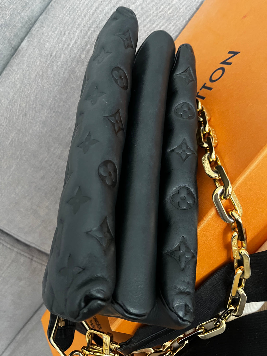 Louis Vuitton Black Coussin Bag