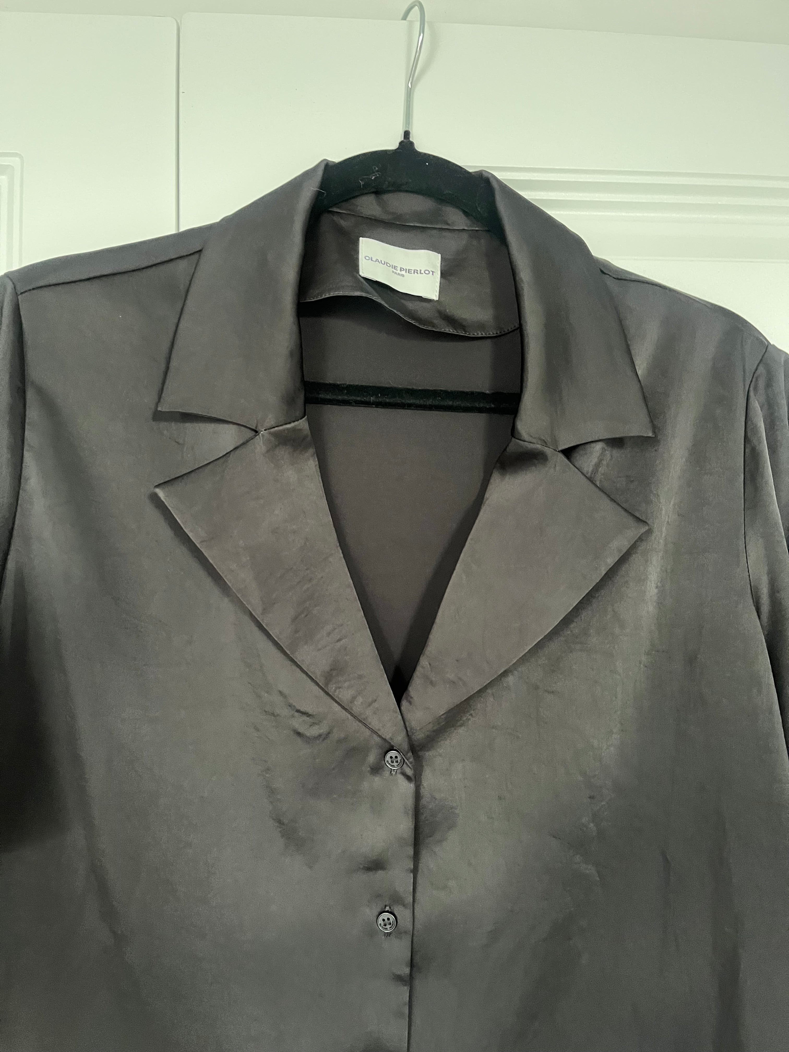 Claudie Pierlot Black Blouse Size 38