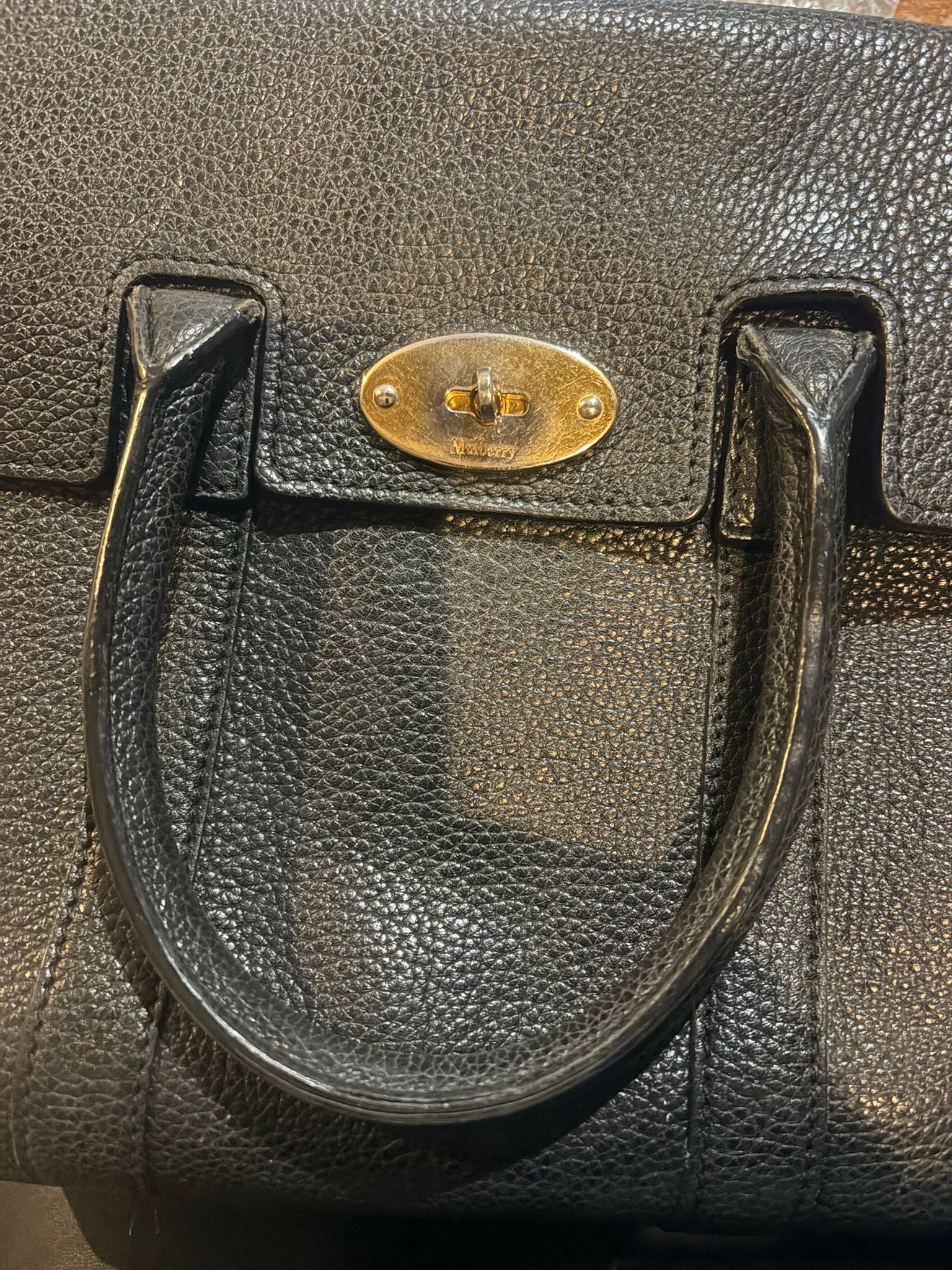Mulberry Small Black Bayswater