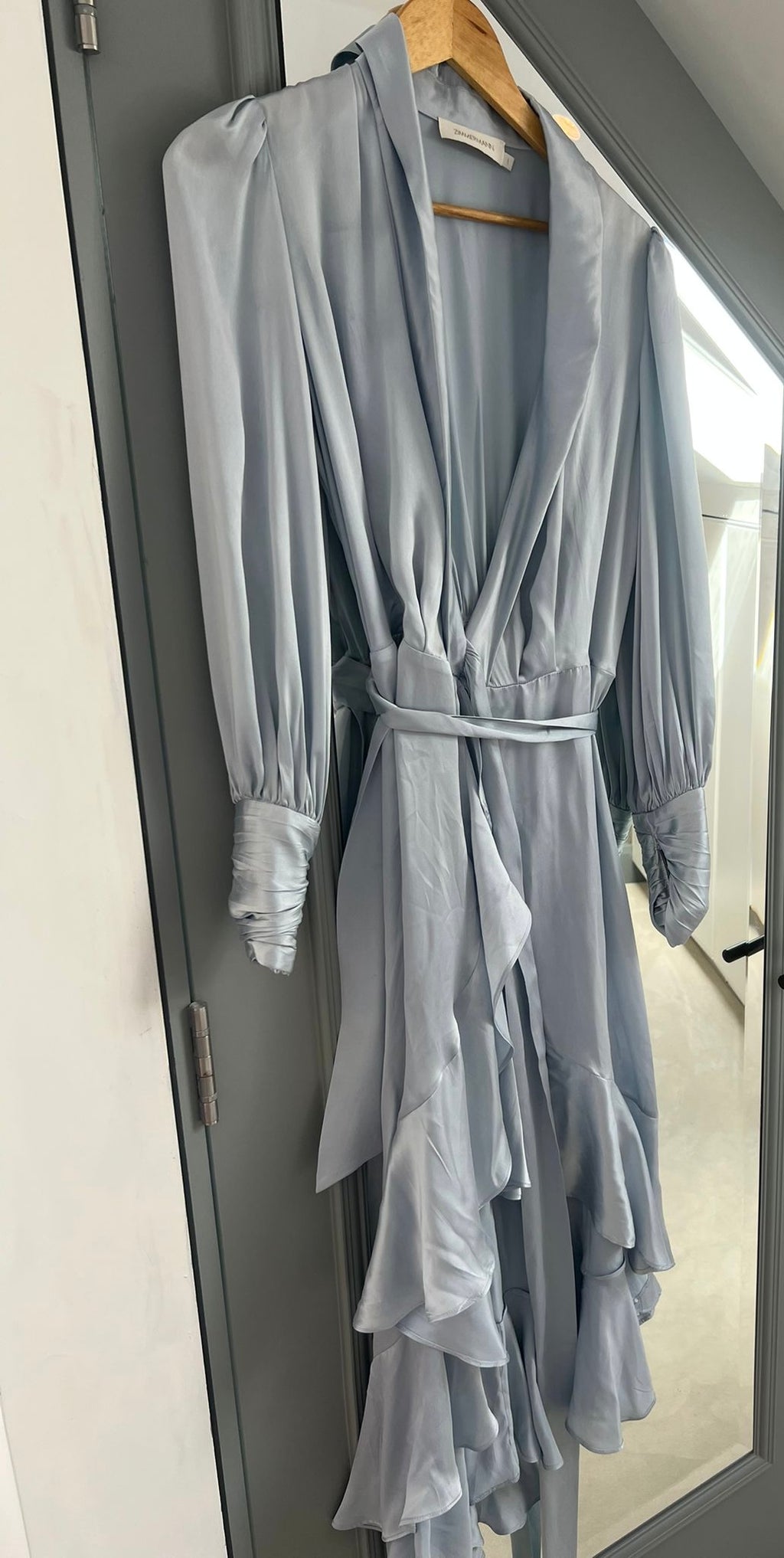 Zimmermann Ice Blue Wrap Dress Size 1
