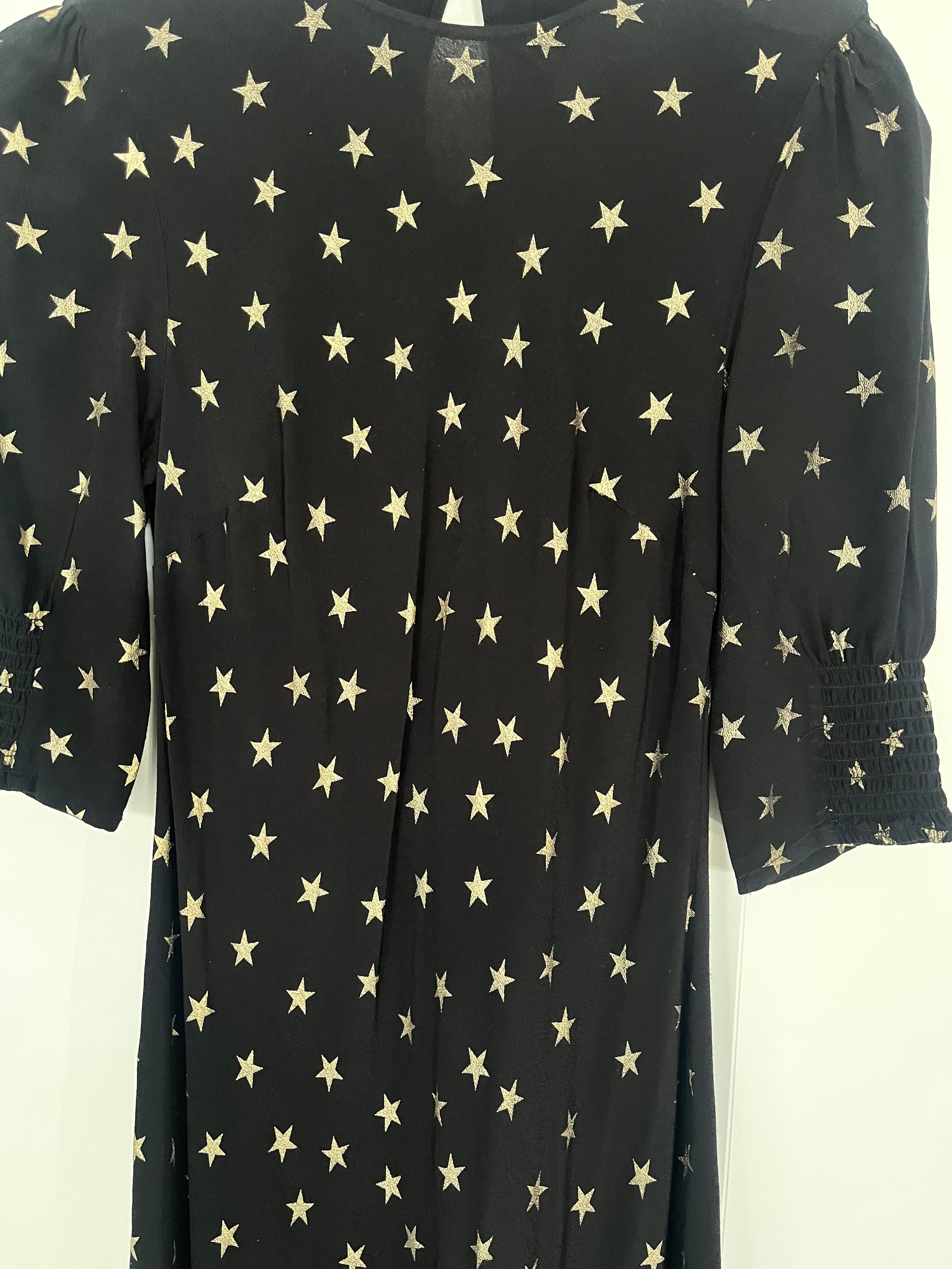 Rixo Star Print Dress Size 8