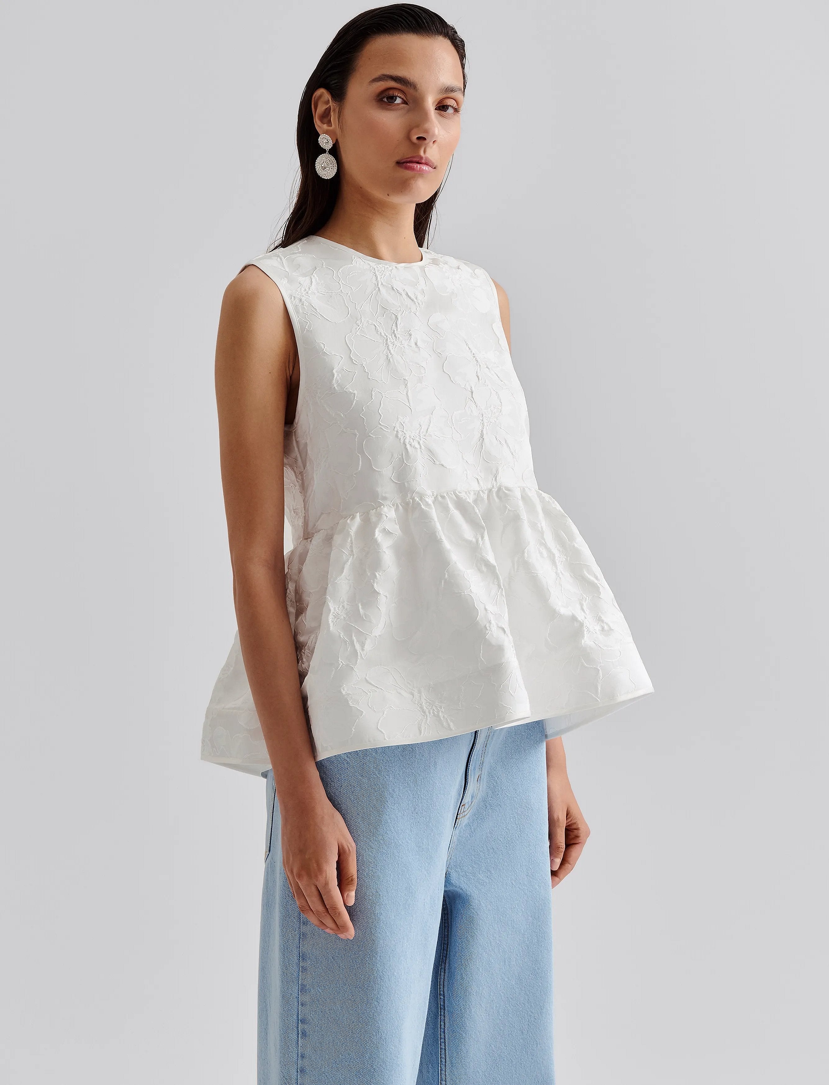Malina White Blouse Size 36
