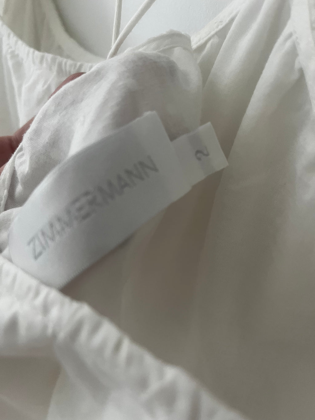 Zimmermann White Dress Size 2 (10/12)