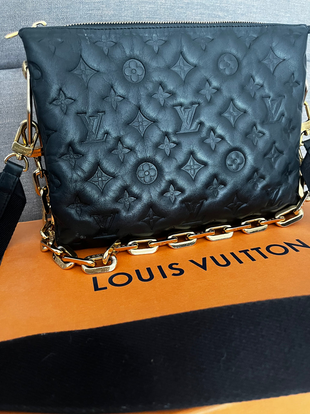 Louis Vuitton Black Coussin Bag