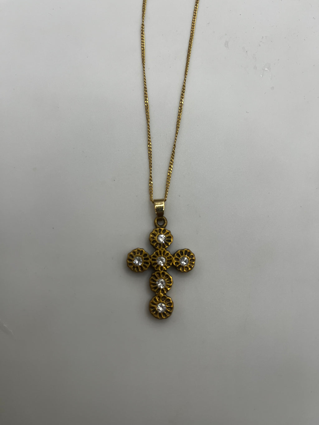 Repurposed Dolce & Gabbana Diamante Cross Necklace