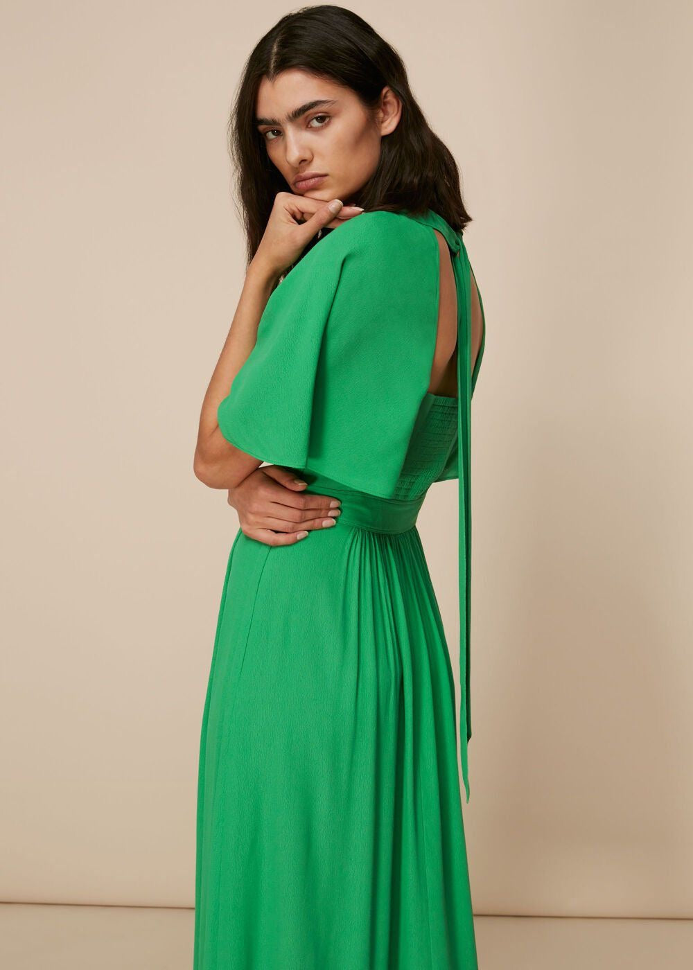 Whistles Green Dress Size 8