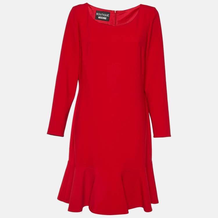 Boutique Moschino Red Dress Size 12
