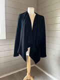 Phase Eight Black Draped Blazer Size 16