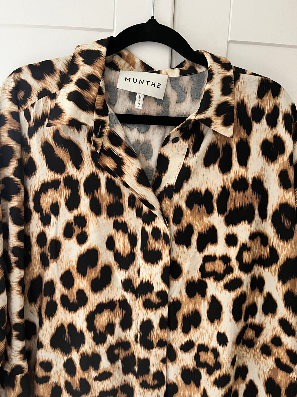 Munthe Leopard Print Blouse Size 38