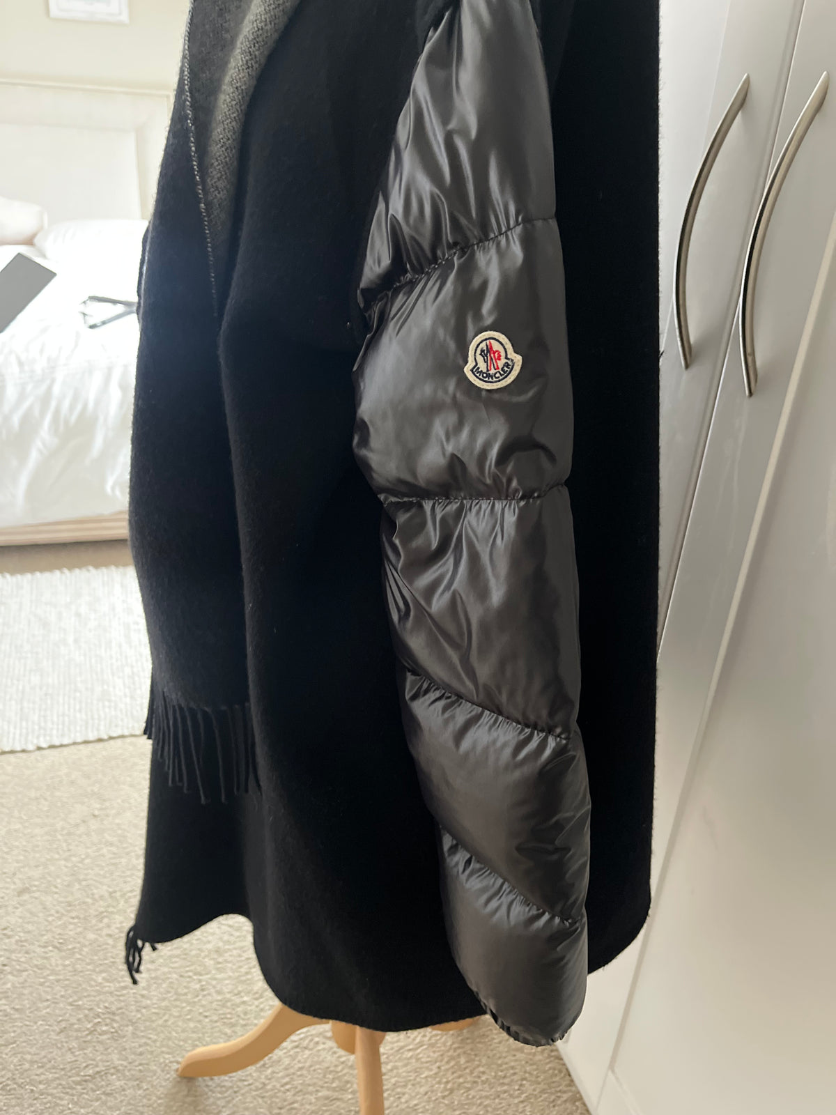Moncler Wool Shawl Coat Size L
