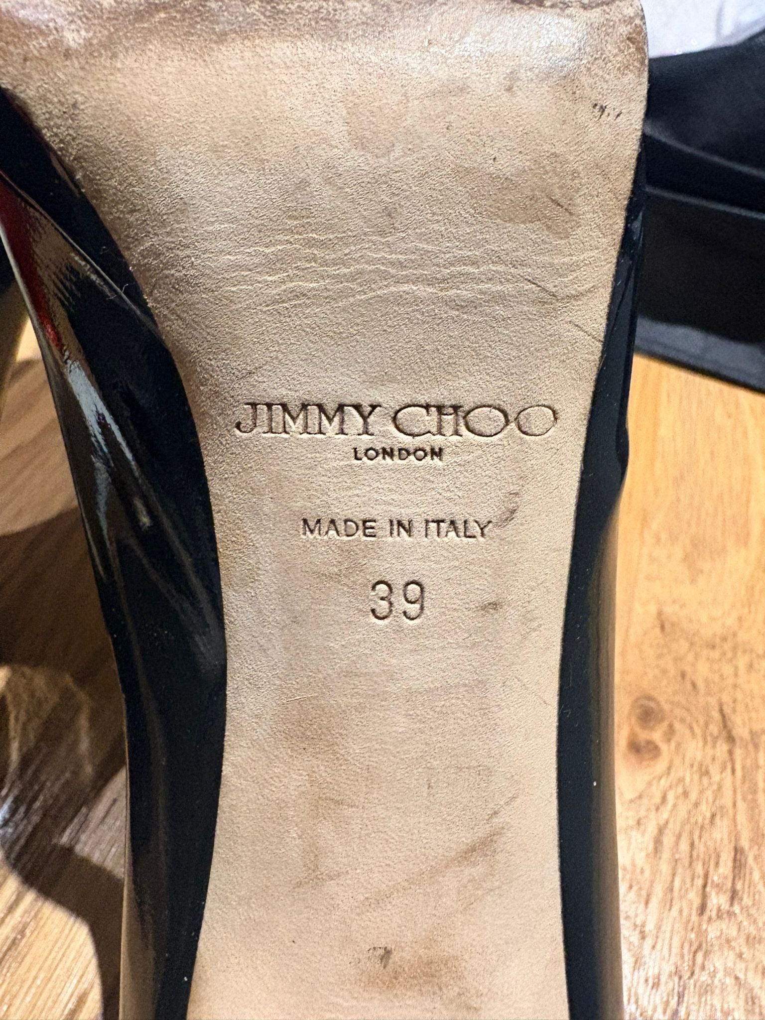 Jimmy Choo ‘Luna’ Peep Toe Shoes Size 39