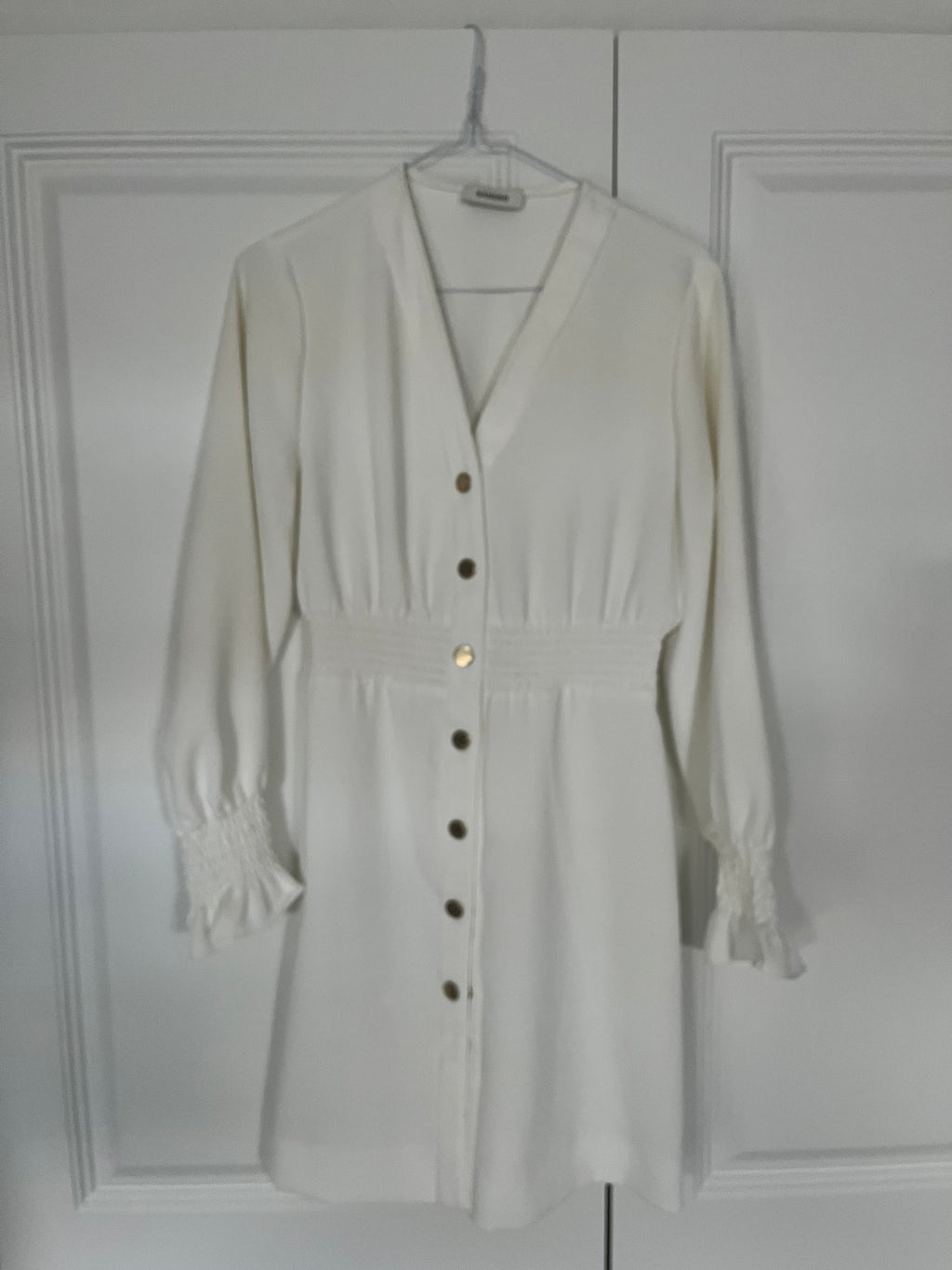 Sandro White Dress Size 38