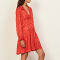 Sandro Red Shirt Dress Size 34