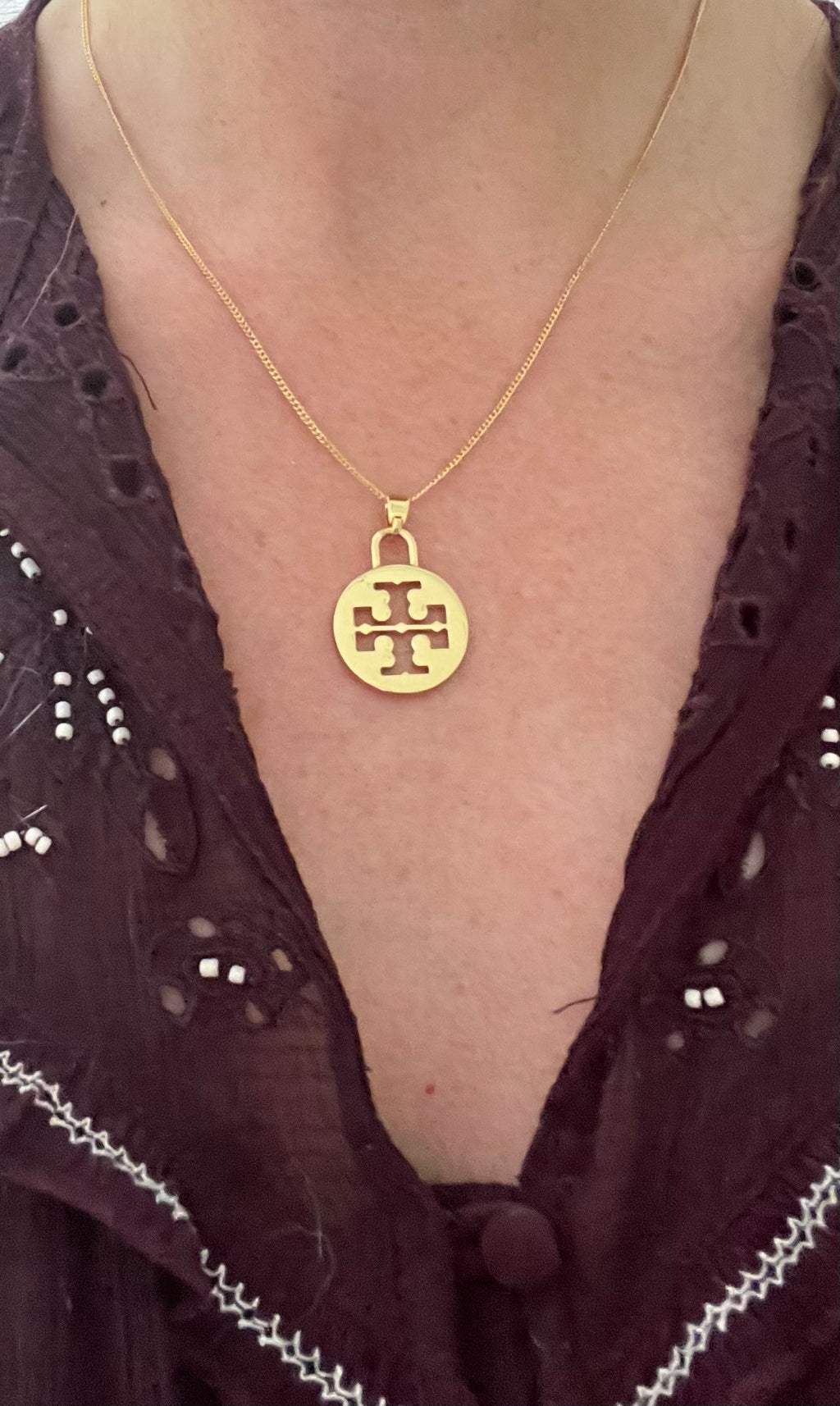 Designer’d Tory Burch Repurposed Necklace
