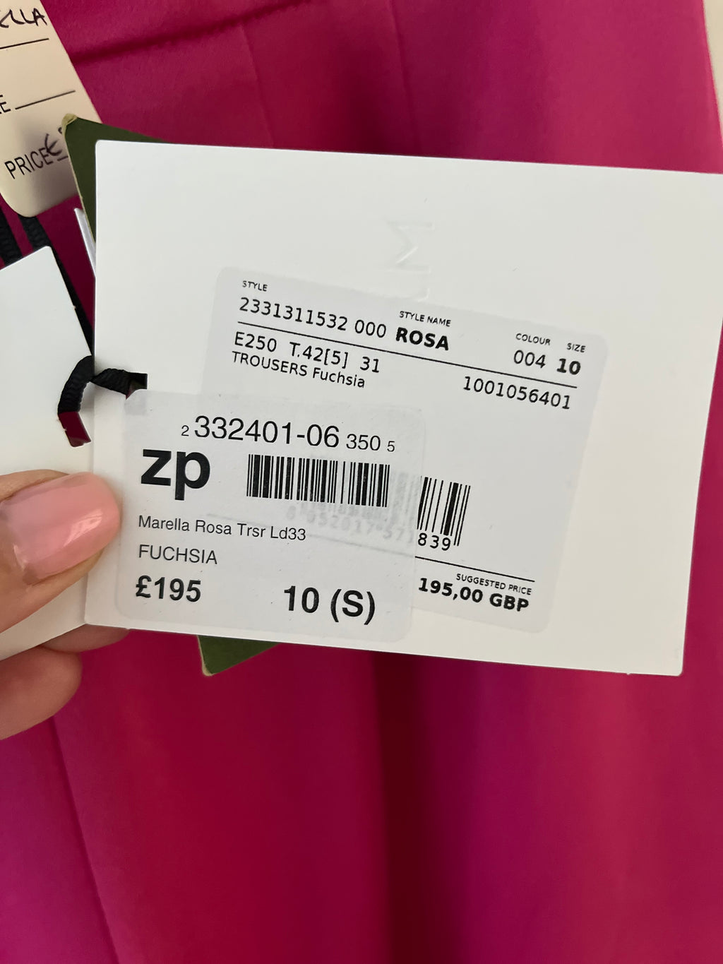 Marella Pink Trousers
