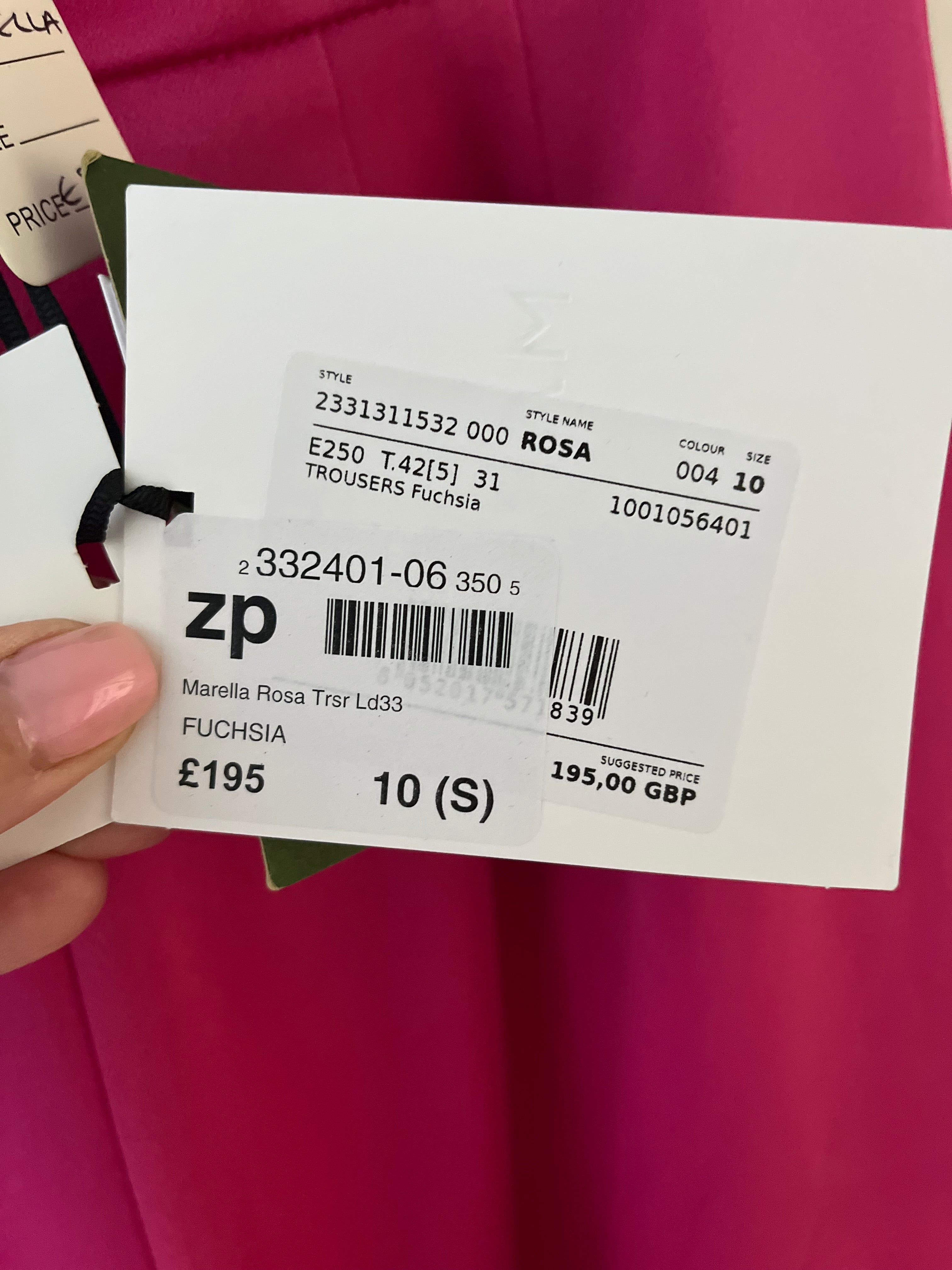 Marella Pink Trousers