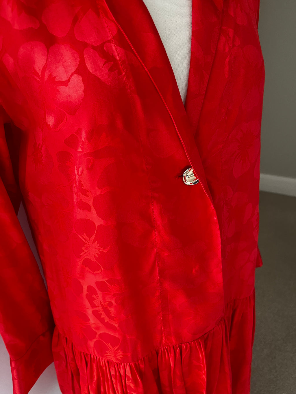 Sandro Red Shirt Dress Size 34
