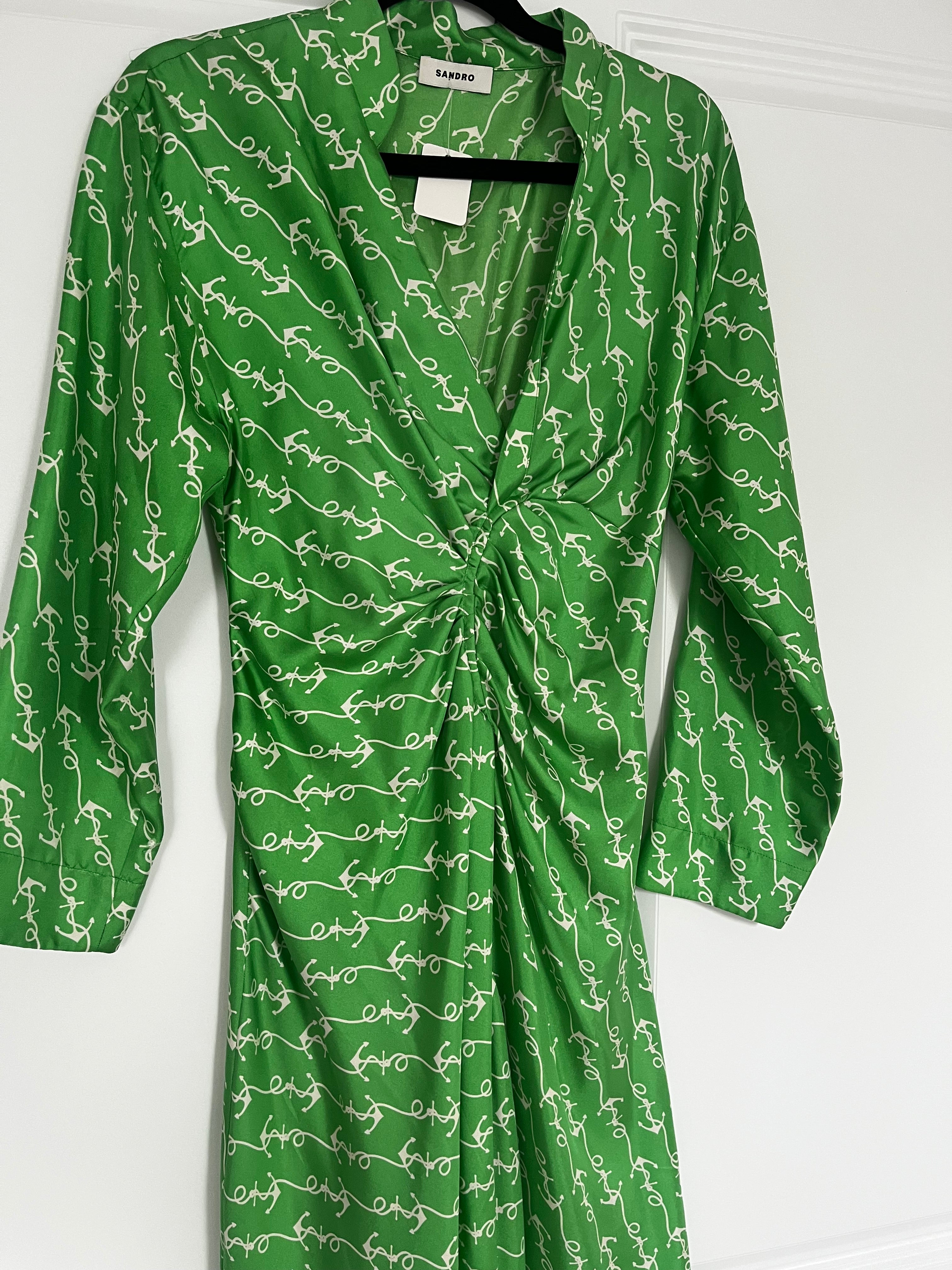 Sandro Silk Dress Size 34 (XS)