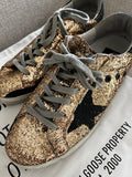 Golden Goose Glitter Superstars Size 38