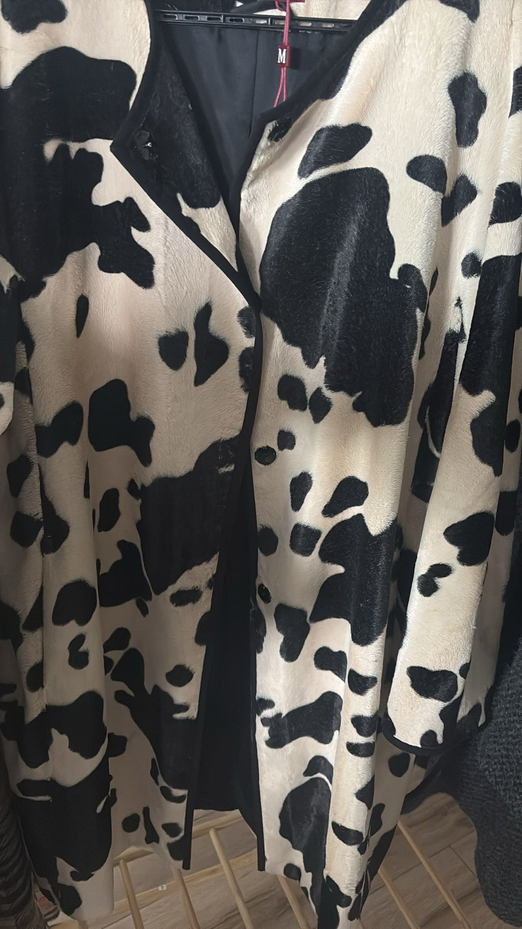 Max Mara Faux Fur Coat Size 16