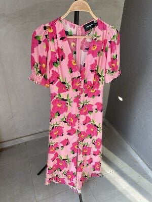The Kooples Pink Silk Dress Size 2 (10)