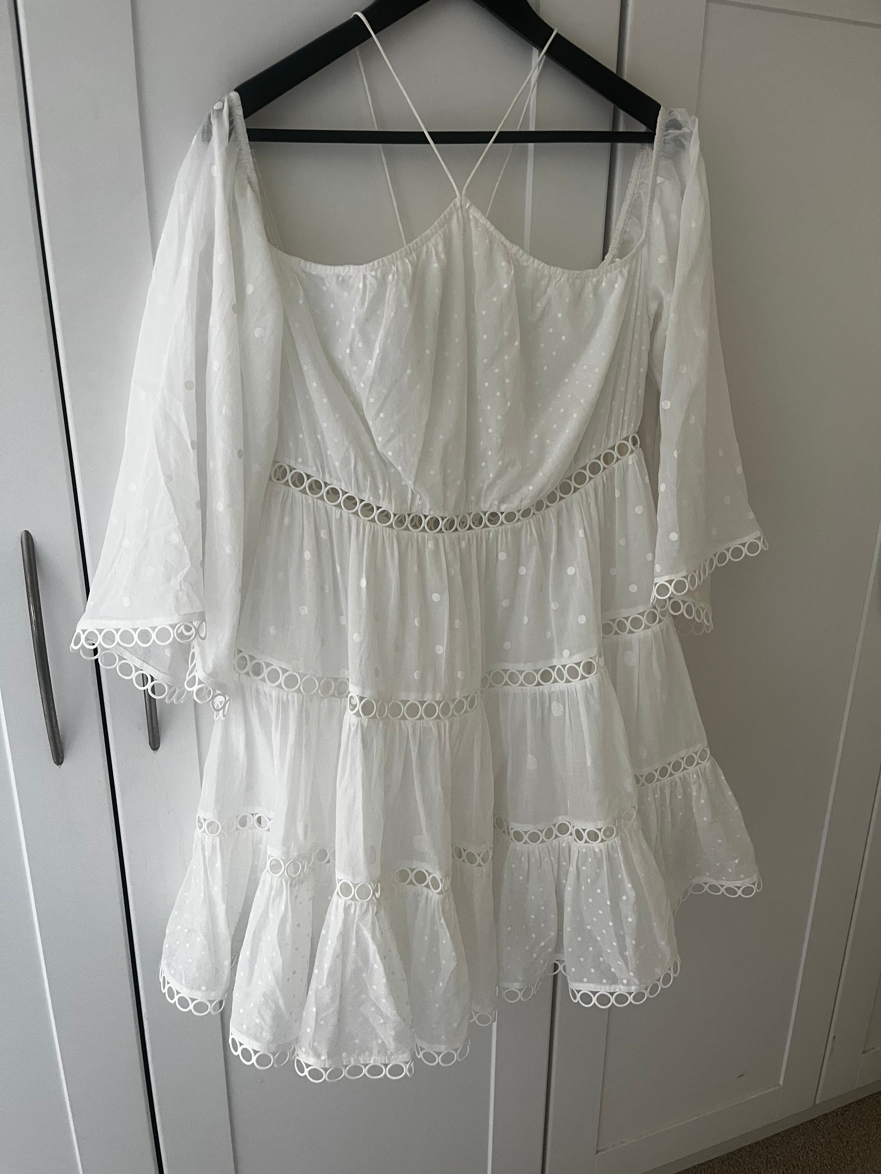 Zimmermann White Dress Size 2 (10/12)