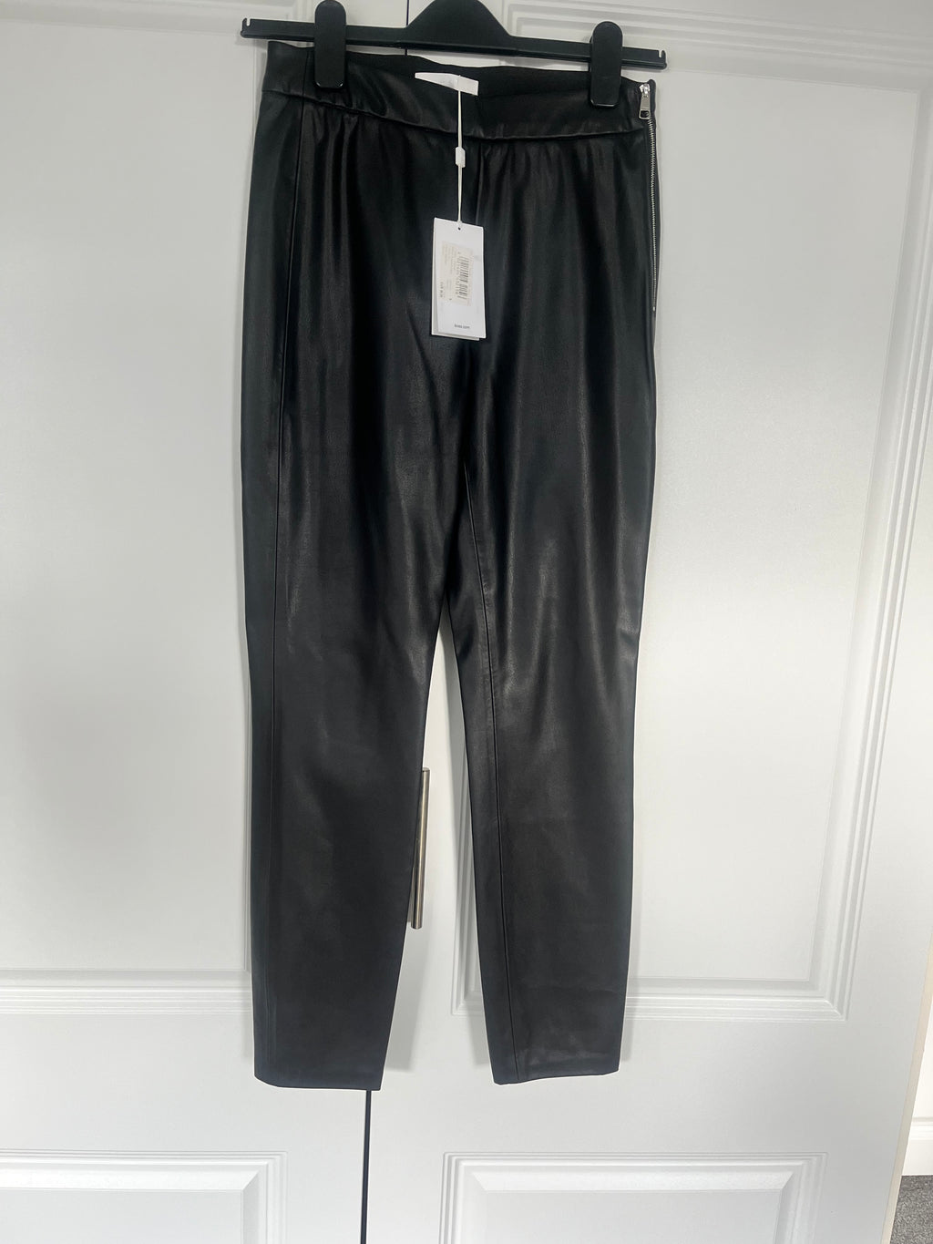 Boss Faux Leather Trousers Size 6