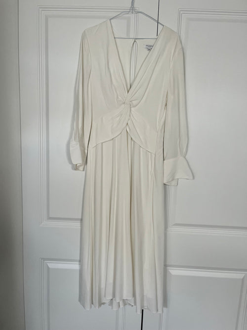 Equipment Winter White ‘Faun’ Dress Size 8